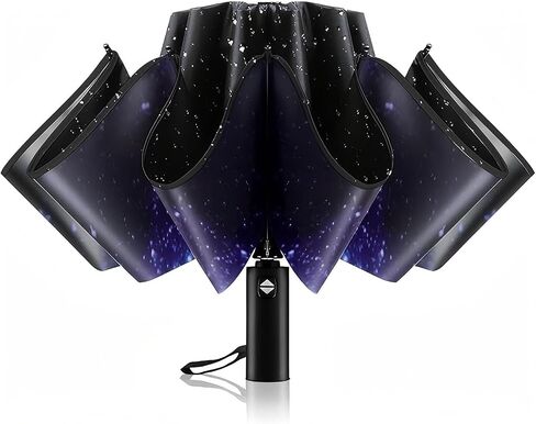 Windproof Automatic Inverted Umbrella – Compact Folding with Sun UV Protection, Portable Travel Umbrella for Car & Backpack in Saudi Arabia