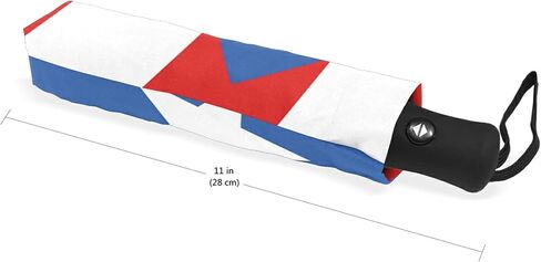 Ainans Puerto Rico Flag Umbrella Windproof Travel Umbrella Auto Open & Close Compact Umbrella for Rain in Saudi Arabia