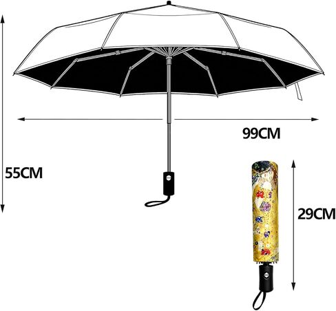 Berkin Arts Compact Umbrella for Rain and Sun Protection in Kuwait