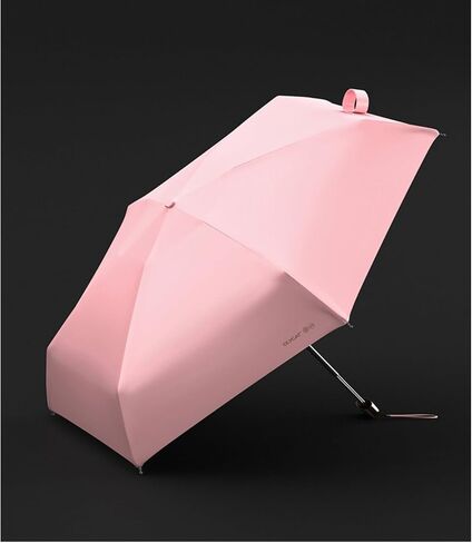 OLYCAT Compact and Portable Black Vinyl Sun Umbrella, Cooling, Flat and Thin, Ultra-Lightweight, Simple Five-Fold Umbrella in Kuwait