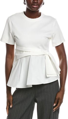 Oversized Crew Neck Bow Top in Saudi Arabia