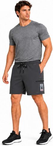 Spyder Mens Athletic Shorts - Quick Dry Active Performance 8" Inseam Gym Shorts with Mesh Liner for Running & Workout in Saudi Arabia