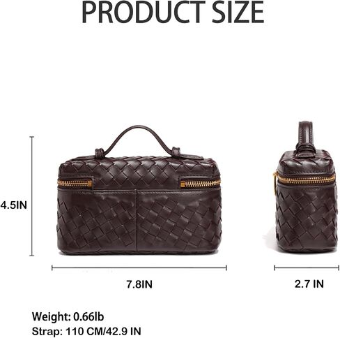 Mini Woven Crossbody Purse Square Box Bags Top-Handle Tote Handbag Shoulder Bag Cute Satchels Trendy (Chalk White-A) in Saudi Arabia