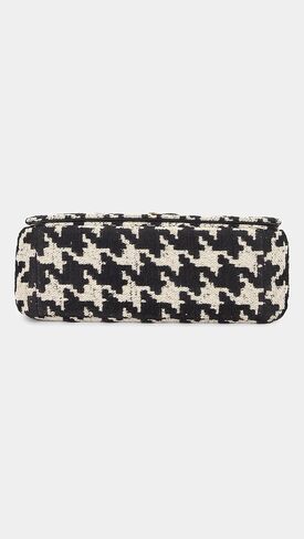 WHAT GOES AROUND COMES AROUND Women's Pre-Loved Dior Black Houndstooth Caro Medium Bag in Saudi Arabia