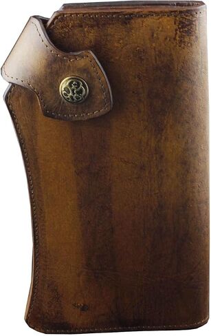 Vintage Heavy Thick Genuine Leather Handmade wallet Unique Biker Purse Brown in Saudi Arabia