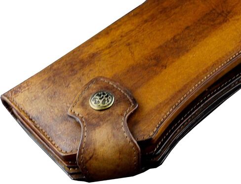 Vintage Heavy Thick Genuine Leather Handmade wallet Unique Biker Purse Brown in Saudi Arabia