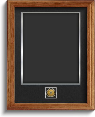Northern Promotions United States Coast Guard Graduation Gift – 11x14 Display for 8x10 Military Photo or Certificate – Black Frame with Dark Gray Mat and USCG Emblem – Veteran Tribute or Retirement in Saudi Arabia