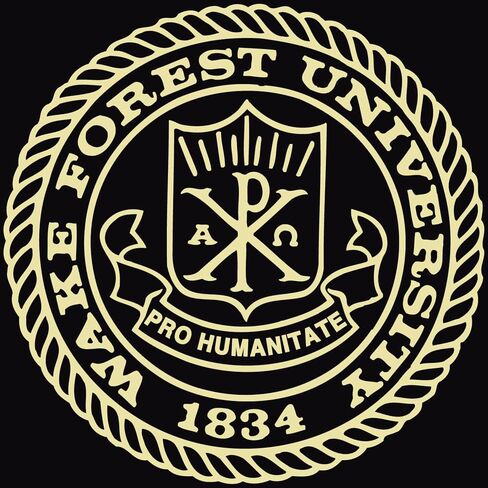 Wake Forest University 14" w x 11" h Diploma Frame - Fits a bachelor's, master's and phd - Gold Embossed Diploma Frame - Black Moulding with Black and Gold Matting - Officially Licensed in Kuwait