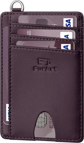 محفظة FurArt Slim Minimalist، محافظ جيب أمامية، حجب RFID، حامل بطاقات الائتمان للرجال in Kuwait