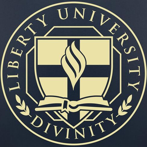Liberty University School of Divinity 13" w x 17" h Diploma Frame - Fits a master's and phd - Gold Embossed Diploma Frame - Cherry Moulding with Navy and Red Matting - Officially Licensed in Kuwait