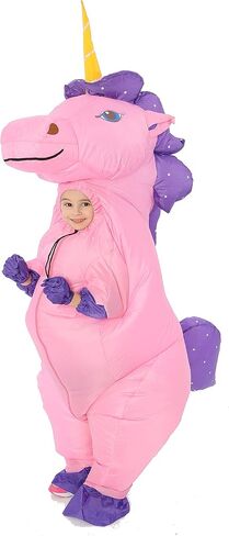 GOPRIME Halloween Kid Unicorn Costume, Inflatable, Child Size, 4-6, Face Out Breathable in Saudi Arabia