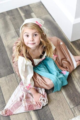 Little Adventures Cinderella Day Dress Princess Dress Up Costume for Girls Medium (Age 3-5) - Machine Washable Child Pretend Play and Party Dress with No Glitter in Kuwait