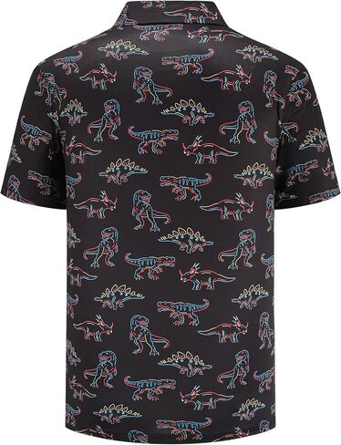 Mens Golf Polo Shirts Short Sleeve Dry Fit Print Performance Moisture Wicking Casual Funny Golf Polo Shirts for Men in Kuwait
