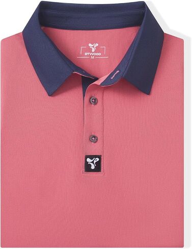 Men' s Golf Shirts Short Sleeve Performance Moisture Wicking Dry Fit Solid Casual Pique Golf Polo Shirts for Men in Kuwait