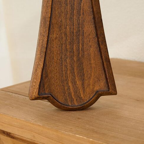 BGCarvedGrace Wooden Wall Cross with Heart Center, Retro Wood Wall Decor, Religious Home Accent (10 Inch) in Saudi Arabia