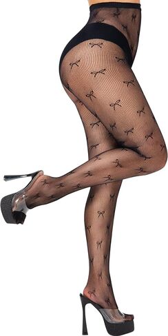 Black Lace Pattern Fishnet Tights for Women Fishnet Stockings in Saudi Arabia