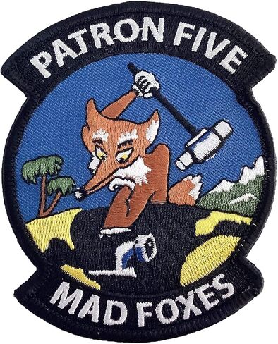 رقعة سرب VP-5 Madfoxes - ظهر بخطاف وحلقة، 4 بوصة، شارة طيران بحرية مطرزة in Kuwait