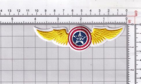 Lockheed Martin® Glenn L Martin Aircraft Wings_WWII_4 بوصة، رقعة ريترو مطرزة، مرخصة in Kuwait