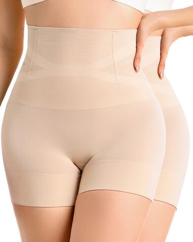 Shapewear Tummy Control for Women High-Waist Body Shaper Thigh Slimmer Butt Lifter Shapewear Shorts Under Dress in Saudi Arabia