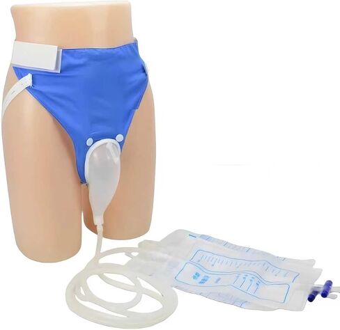 External Catheter for Men - Complete Urine Collection System with Leak-Proof Urine Bags for Men (1000ml & 2000ml Included), Comfortable Urine Collector for Men. in Kuwait