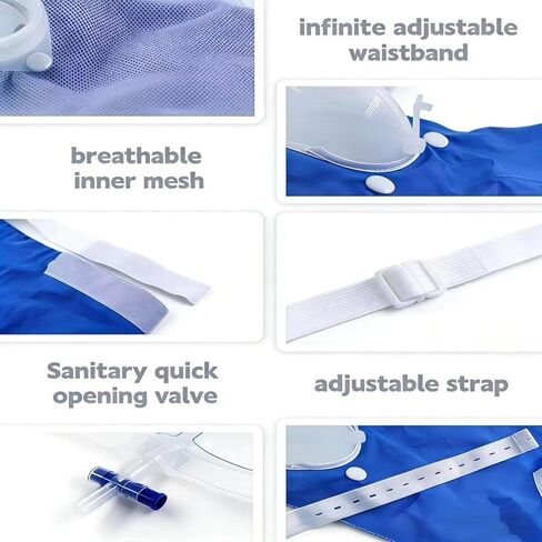 External Catheter for Men - Complete Urine Collection System with Leak-Proof Urine Bags for Men (1000ml & 2000ml Included), Comfortable Urine Collector for Men. in Kuwait