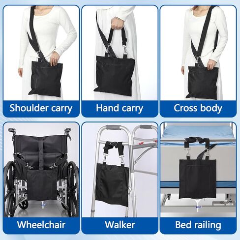 2 Pack Catheter Bag Holder Urinary Drainage Bag Cover with Adjustable Strap for Men Women, Discreet Foley Holder for Privacy & Dignity Waterproof Fits Catheter Users up to 2000ml in Saudi Arabia