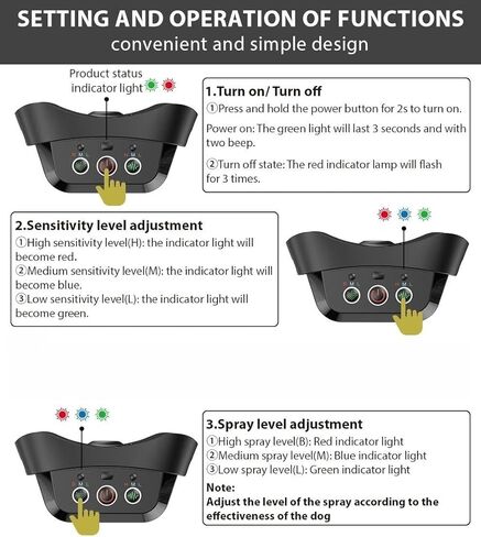 Citronella Dog Bark Collar,Anti Bark Spray Collar,Citronella Dog Bark Training Collar for Small Medium and Large Dogs in Saudi Arabia