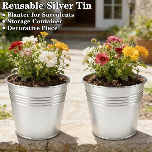 Citronella Candles Outdoor, 13 oz Large 3-Wick Soy Wax Candles for Patio, 2 Pack, Total 160H Burn Time, Natural Citronella Oil, Decorative Silver Tin Candle for Backyard, Garden, Camping, Deck in Saudi Arabia