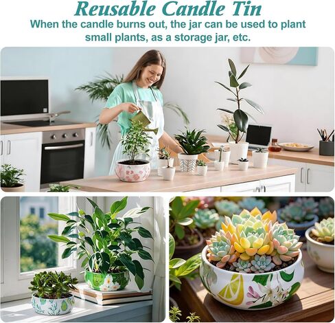 Citronella Candles Outdoor, 4 Pack Double-Wick Soy Wax Lemongrass Candles Bulk, Decorative Scented Candle for Patio Garden Yard Camping, Indoor Outside Emergency Candle, 240 Hours Burning Time in Saudi Arabia
