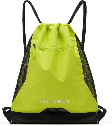 Sackpack Drawstring Backpack for Men/Women, Lightweight Sports Bag Holds Shoes for Gym, Beach, Swim, Hiking, Running & Cycling, Anti-Stain with Quick-Access Mesh Pocket, Black in Saudi Arabia