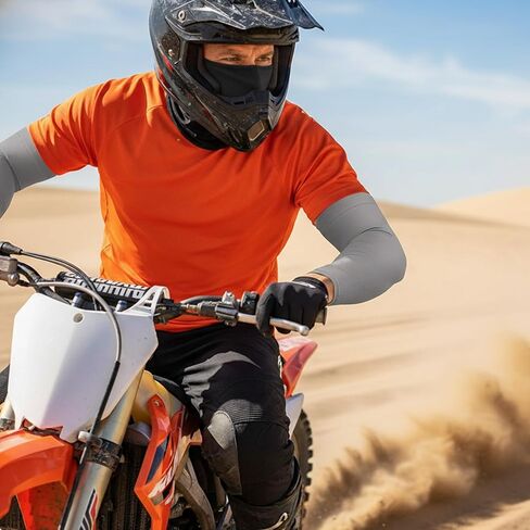 4 Pack Balaclava Ski Mask UV Protection Arm Sleeves for Men Face Cover for Motorcycle Cycling Football Outdoor Sports in Saudi Arabia