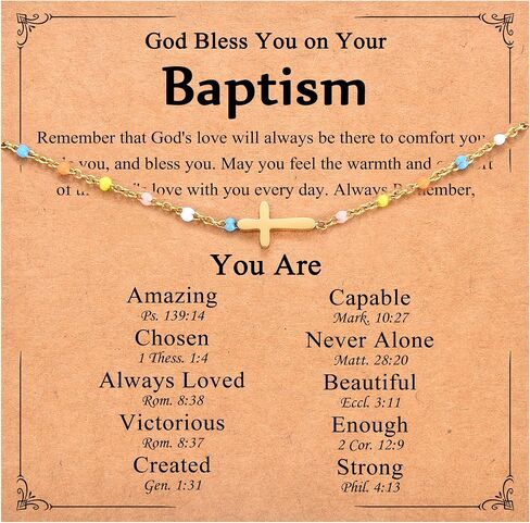 Christian Cross Bracelets for Girls Women, Easter Basket Stuffers Baptism Confirmation First Communion Gifts for Teen Girls in Saudi Arabia