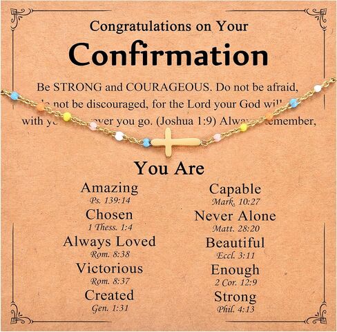 Christian Cross Bracelets for Girls Women, Easter Basket Stuffers Baptism Confirmation First Communion Gifts for Teen Girls in Saudi Arabia