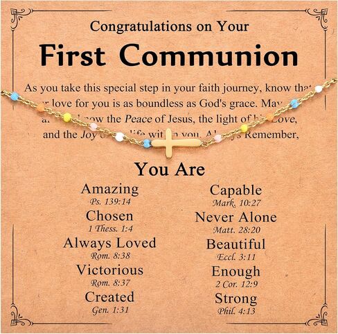 Christian Cross Bracelets for Girls Women, Easter Basket Stuffers Baptism Confirmation First Communion Gifts for Teen Girls in Saudi Arabia