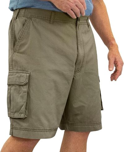 ROCXL Big & Tall Men's Cotton Cargo Shorts Expandable Waist Sizes 46 to 66 in Saudi Arabia