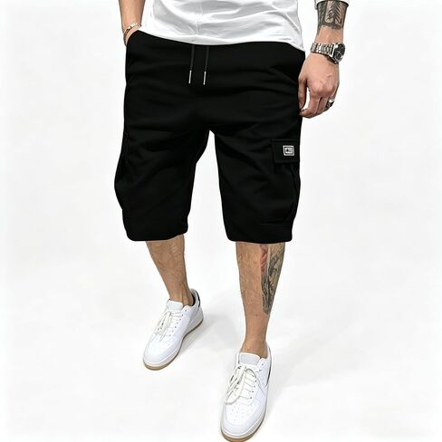 Men's Summer Cargo Shorts - Non-Elastic, Casual Style with Pockets in Kuwait