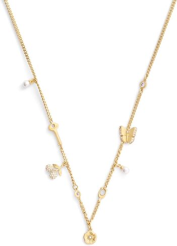 COACH Jewelry Women's Pavé Icons Bib Necklace in Kuwait