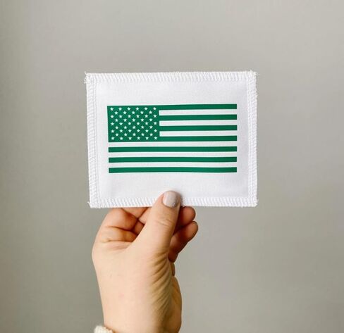 Caddie Generic Front Patches (White) – Logo Patches w/Green Lettering – Polycotton Custom Hook and Loop Patch Includes American Flag, Golf Flag & More - Caddy Customized Patch for Halloween Costumes in Saudi Arabia