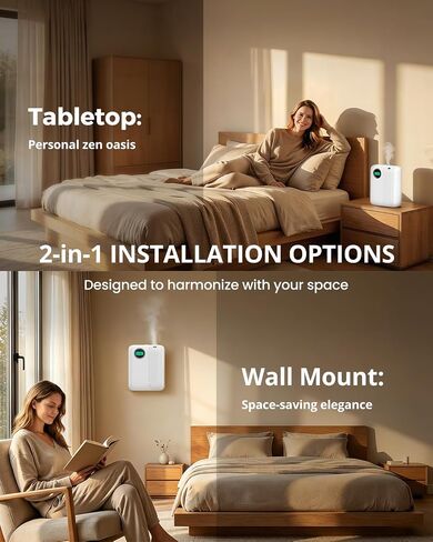 RoyAroma Waterless Essential Oil Diffuser for Home & Office, Smart Bluetooth App Control Scent Machine, 3000 Sq Ft Coverage, 400mL Cold Air Aromatherapy for Large Rooms - Pearl White in Saudi Arabia
