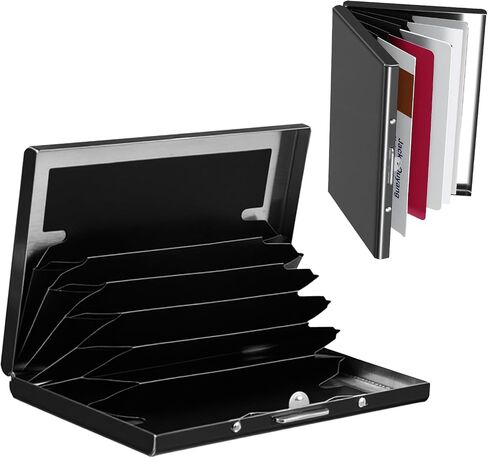 Mabor Metal Business Card Holder, Blocking Credit Cards Case, Slim Stainless Steel Card Protector for Men & Women in Kuwait