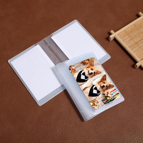 Set of 8 Plastic Wallet Insert for Credit Cards, Clear Plastic Wallet Picture Holder Bifold Credit Card Holder Wallet Photo Insert for Men and Women Social Security ID Photo in Kuwait