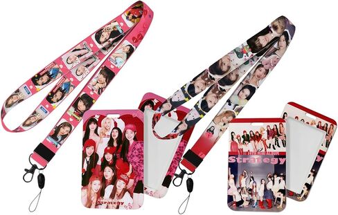 Set -2 ID PhotoCard Holder Case with 2PCS Lanyard id Card Holder in Saudi Arabia