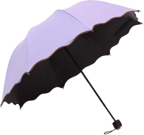 Travel Foldable compact Umbrellas Sun rain Umbrellas parasol with Met Water blomssom blooming material parasol in Saudi Arabia
