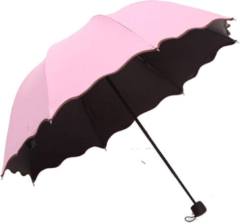 Travel Foldable compact Umbrellas Sun rain Umbrellas parasol with Met Water blomssom blooming material parasol in Saudi Arabia