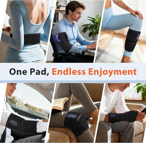 Cordless Heating Pad for Arm Elbow Wrist Leg Pain Relief, Red Light Knee Ankle Heating Pads, Heated Elbow Brace Wrap Heating Pad for Arm, Wrist, Ankle, Leg with 3 Heating Levels in Saudi Arabia