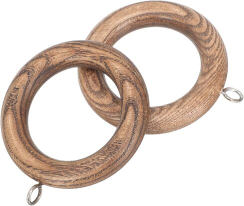 BESTOYARD 2pcs Curtain Wooden Ring Decorative Wall Hook Tie Backs for Curtains Easy Install in Kuwait