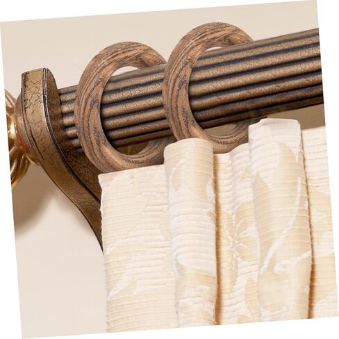 BESTOYARD 2pcs Curtain Wooden Ring Decorative Wall Hook Tie Backs for Curtains Easy Install in Kuwait
