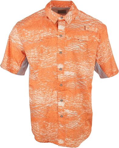 Reel Legends Mens Print Mariner Short Sleeve Shirt in Saudi Arabia