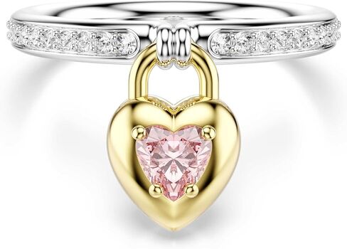 Swarovski Idyllia motif ring, Mixed cuts, Heart, Multicolored, Mixed metal finish in Kuwait