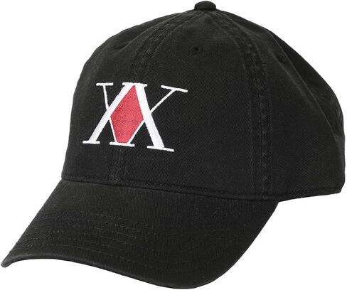 Hunter X Hunter Embroidered Logo Black Unstructured Baseball Cap in Kuwait